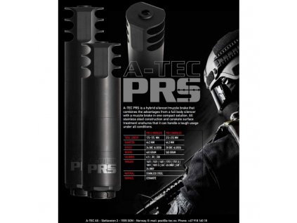 8563 tlumic a tec prs 2 modulovy hybridni s ustovou brzdou raze do 30 na zavit m18x1mm