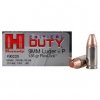 Náboj kulový Hornady, Critical Duty LE, 9mm Luger +P, 135GR, Flex Lock Duty