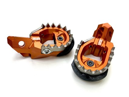 Stupačky Supermoto KTM/Husqvarna SM-R/FS-450/EXC-F/EXC/SX-F 2023-2025 Forza Oranžové  MX711Pegs  SM/Supermoto stupačky