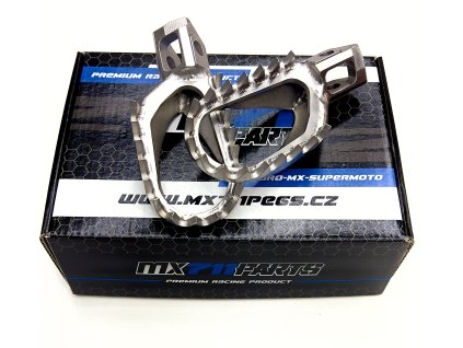 Titanové stupačky pro KTM SX-F 125-450, EXC-F 2024-2025, Husqvarna FC/FE 125-450, GasGas MC/EC 2024-2025 – MX711pegs FORZA EXTREME GRIP