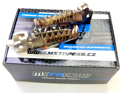 Stupačky nerezové  Triumph TF 250-450- 2024-2026 MX711PEGS NERO