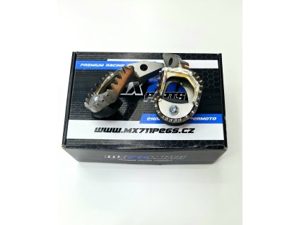 Titanové stupačky SM  Ducati desmo 450 – MX711PEGS NERO SUPERMOTO