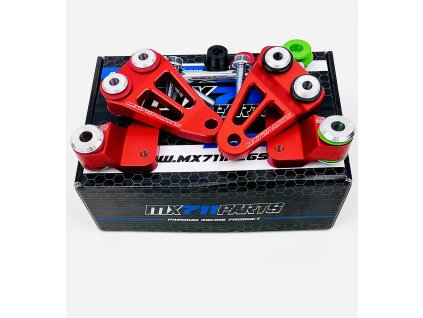 Rubber-Isolated Engine Mount Kit – Ducati Desmo 450 (2025–2026), Red