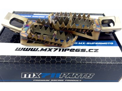 Stupačky nerezové KTM Husqvarna Gasgas SX 50 / 65 /85 MX711PEGS EVOLUTION