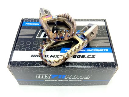 Stainless Steel Foot Pegs – KTM SX/SXF/EXC-F 85–500 (2016–2023), Husqvarna TC/FC/TE/FE 85–501 (2016–2023), GasGas MC/EC/EX 85–450 (2021–2023) – MX711PEGS NERO