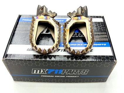 Pegs stainless steel Honda  CR-F 2021-2025 MX711PEGS NERO