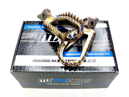 Stainless Steel Footpegs MX711PEGS NERO – Yamaha YZ-F 250 (2024–2025), YZ-F 450 (2023–2025), WR-F 250/450 (2024–2025), Fantic XXF/XEF 250/450 (2025)