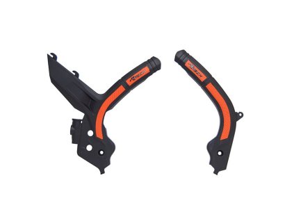 protektory ramu ktm rtech sada cerno oranzove i418082