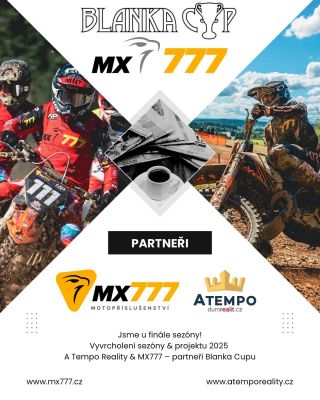📰 NOVINKA | Blanka Cup MX 777 2025 🔥Na závěr sezóny jsme se stali hrdými partnery Blanka Cupu u nás na jihu Čech – v...