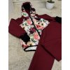 Set ze zimního softshellu RŮŽE S BORDO vel. 98/104