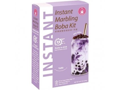 Os Bubble Instant Marbling Boba Kit Taro 4x60g