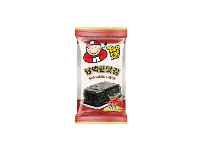 TAO KAE NOI LAVER SEAWEED HOT FLAVOUR PACK 4G THA