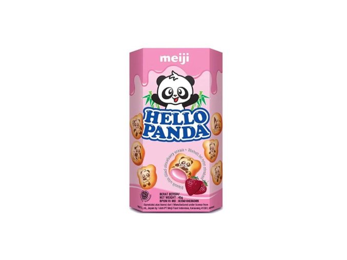 MEIJI HELLO PANDA JAHODA 45G IDN