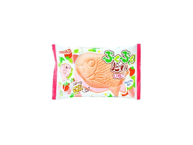 MEITO PUKU PUKU TAI FISH COOKIE STRAWBERRY 16,5G JAP