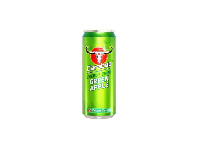 Carabao Carbonated Energy Drink Green Apple 330ml