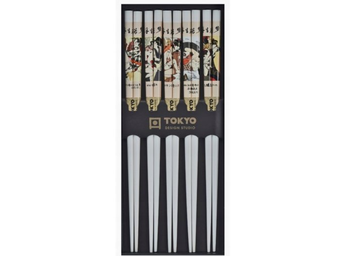 TOKYO DESIGN Hůlky Erotic Shunga bílé 5 párů