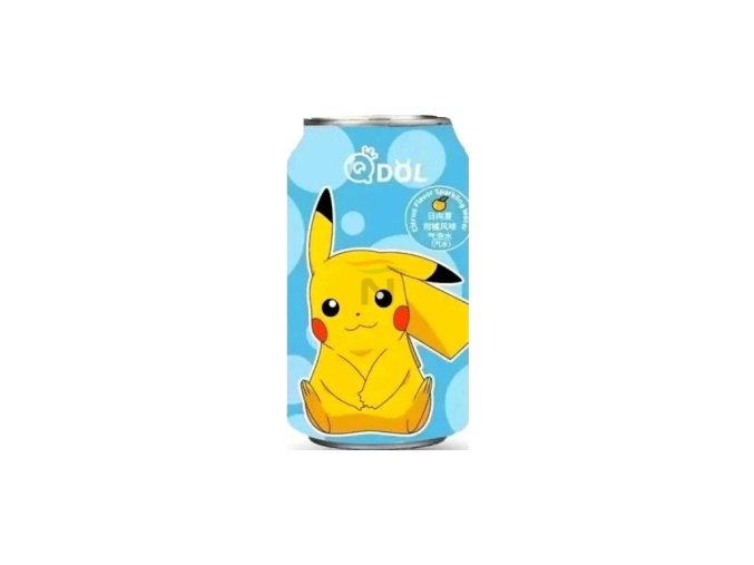 qdol pokemon pikachu sparkling water drink citrus 330ml