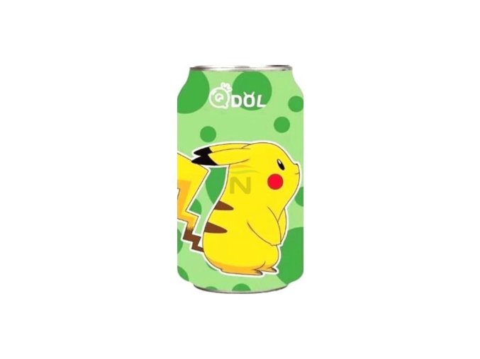 qdol pokemon pikachu sparkling water drink lime 330ml