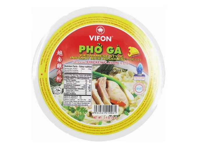 Vifon instantni polevka s ryzovymi nudlemi kureci 70g (miska)
