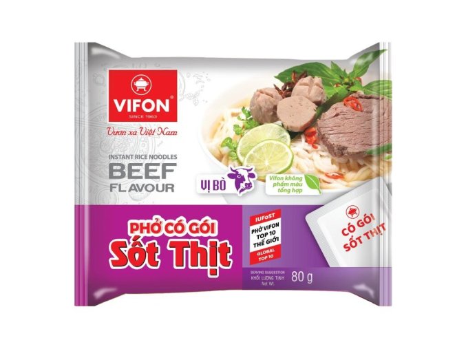 Vifon instantni polevka s ryzovymi nudlemi s prichuti hovezi 80g