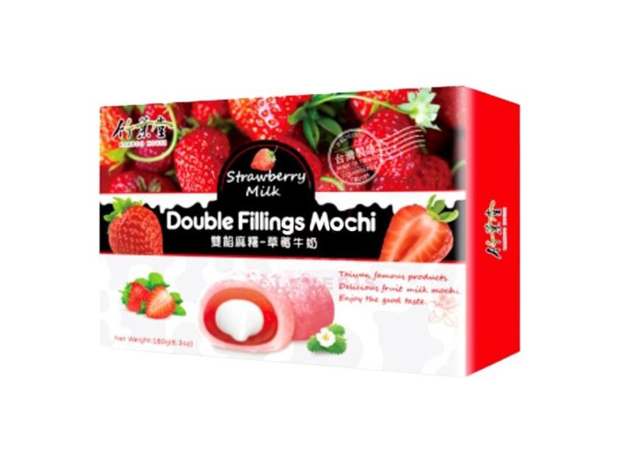 70638 bamboo house double filling mochi strawberry 180g