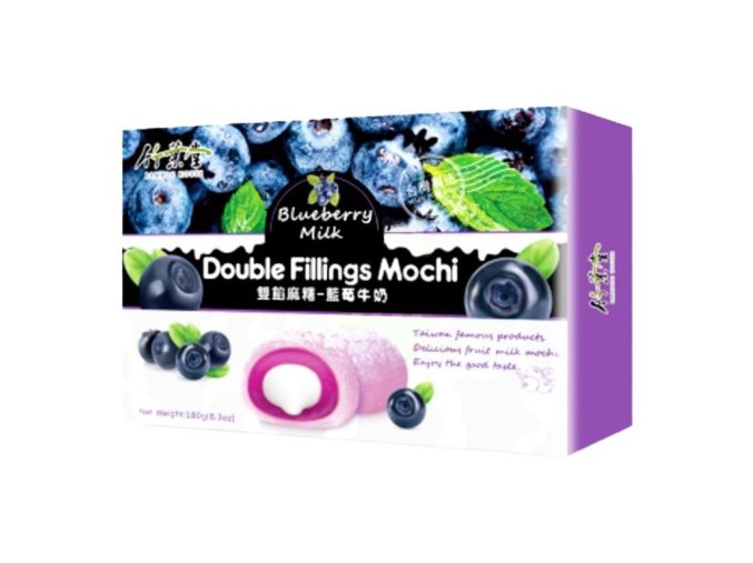 70641 bamboo house double filling mochi blueberry 180g