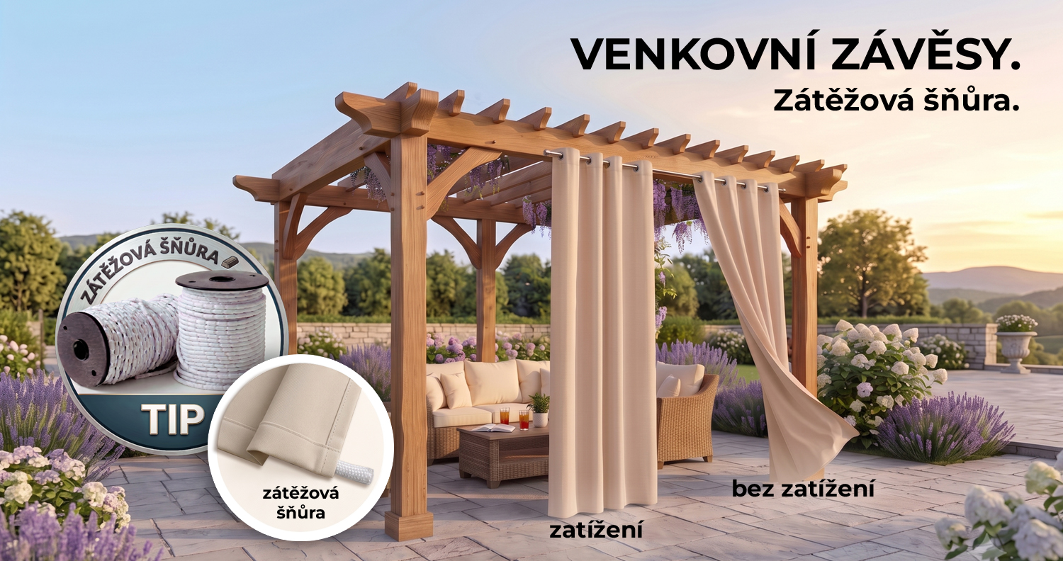 Proč je zátěžová šňůra důležitá pro venkovní závěsy?