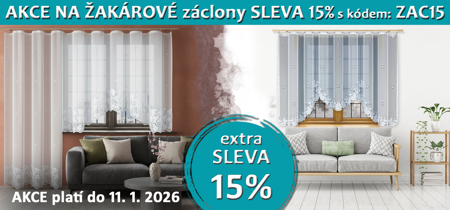 žakárové záclony