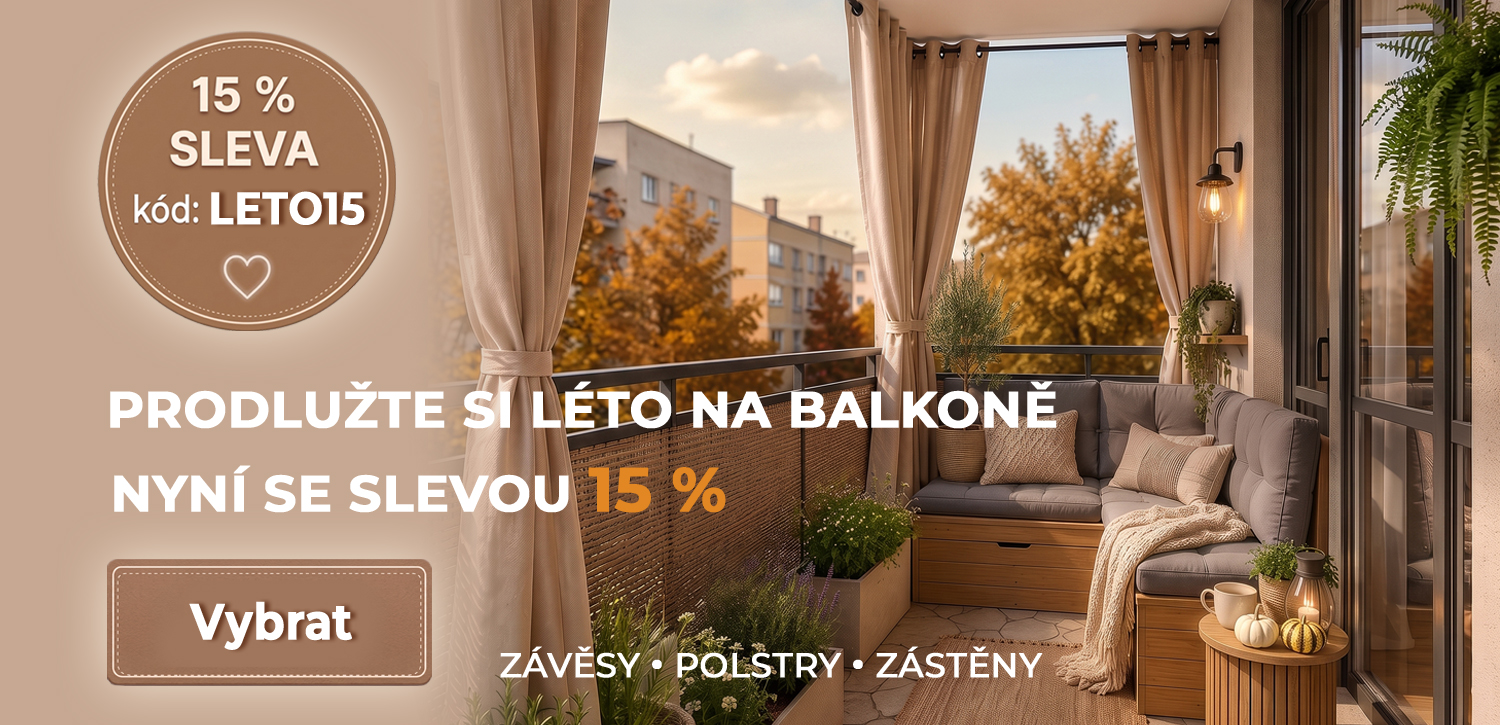 Podzim na balkone se slevou 15%