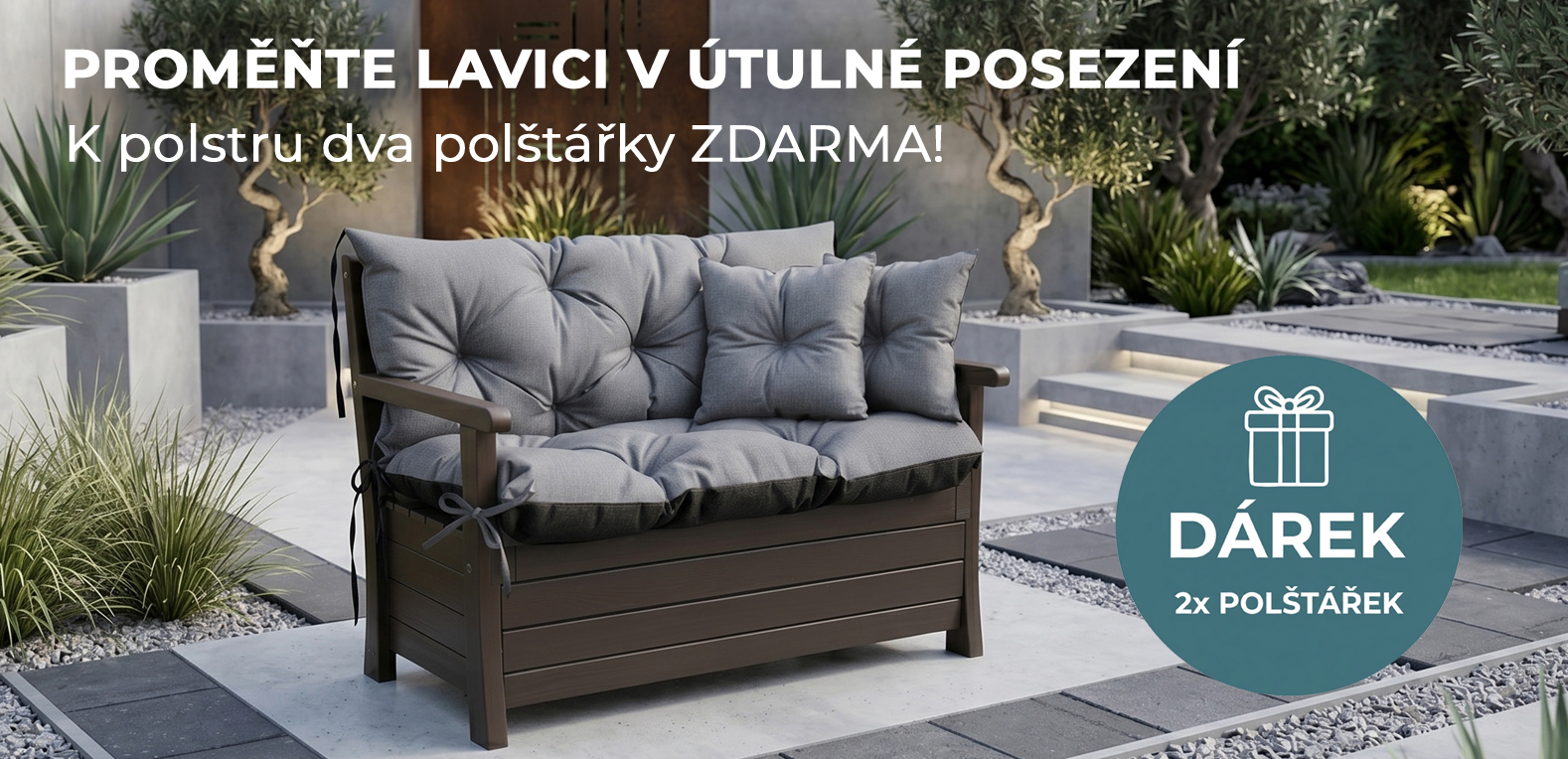 POLSTRY + 2X POLŠTÁŘEK DÁREK