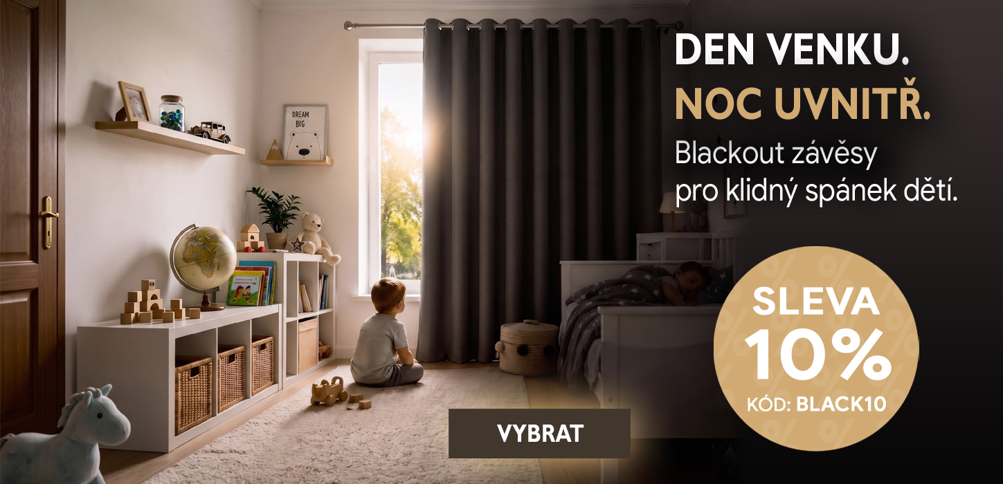 Blackout závěsy 10% sleva