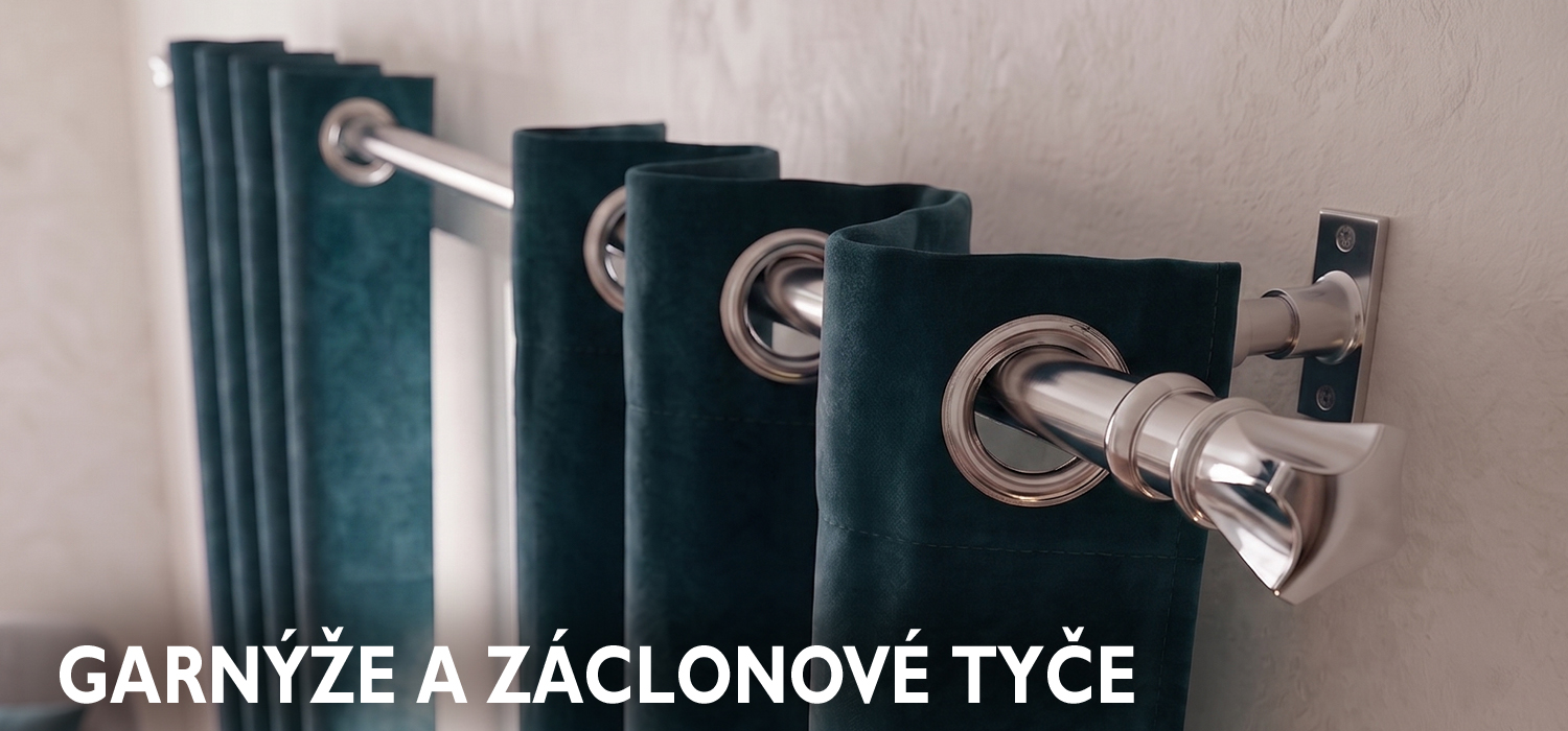 GARNÝŽE A ZÁCLONOVÉ TYČE