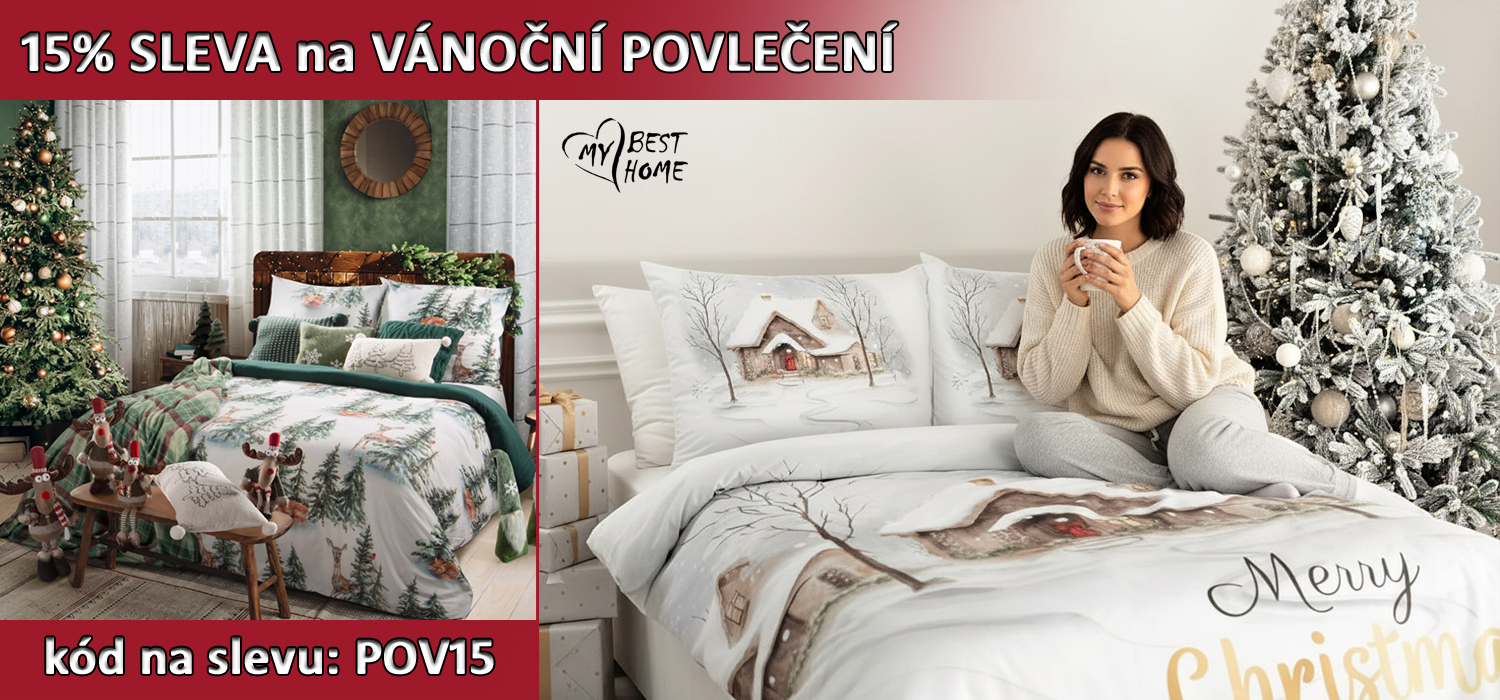 15% SLEVA NA VÁNOČNÍ POVLEČENÍ