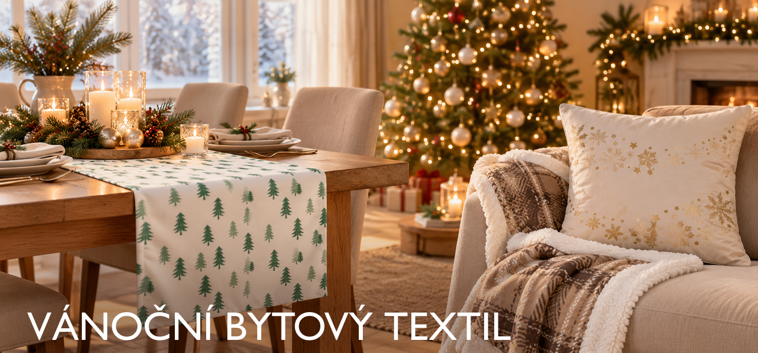 VÁNOČNÍ BYTOVÝ TEXTIL