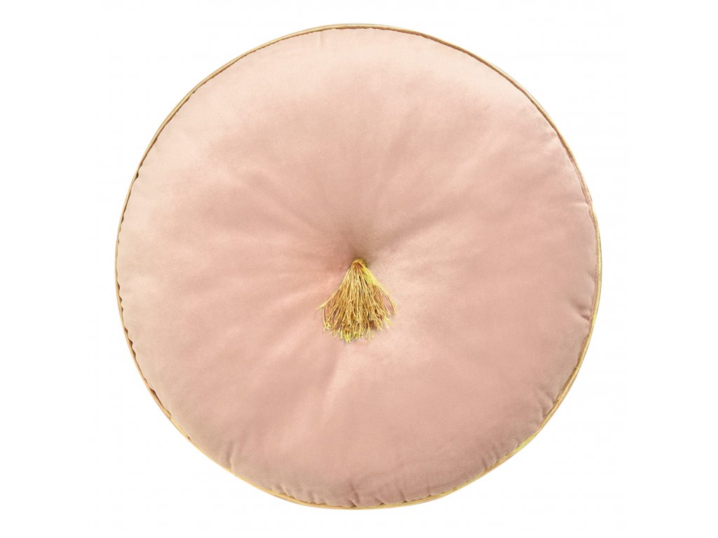 Polštář s výplní ALINA růžová Ø 40 cm Mybesthome