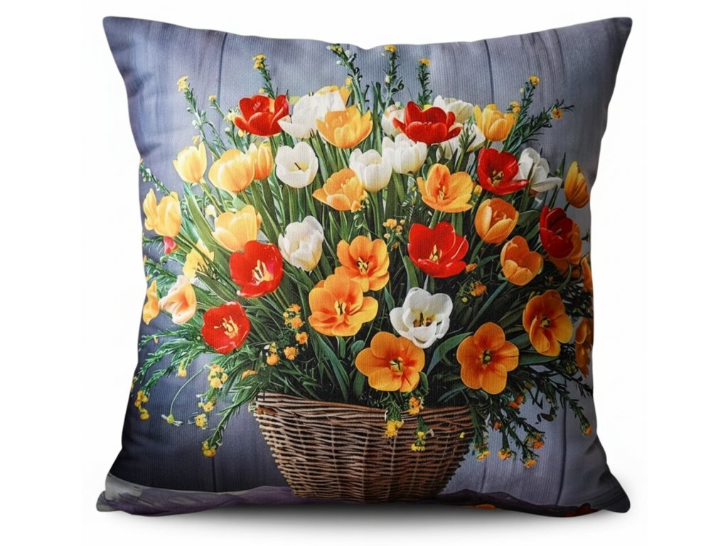 Dekorační polštář FLOWERS COLORFUL II. 40x40 cm  Mybesthome