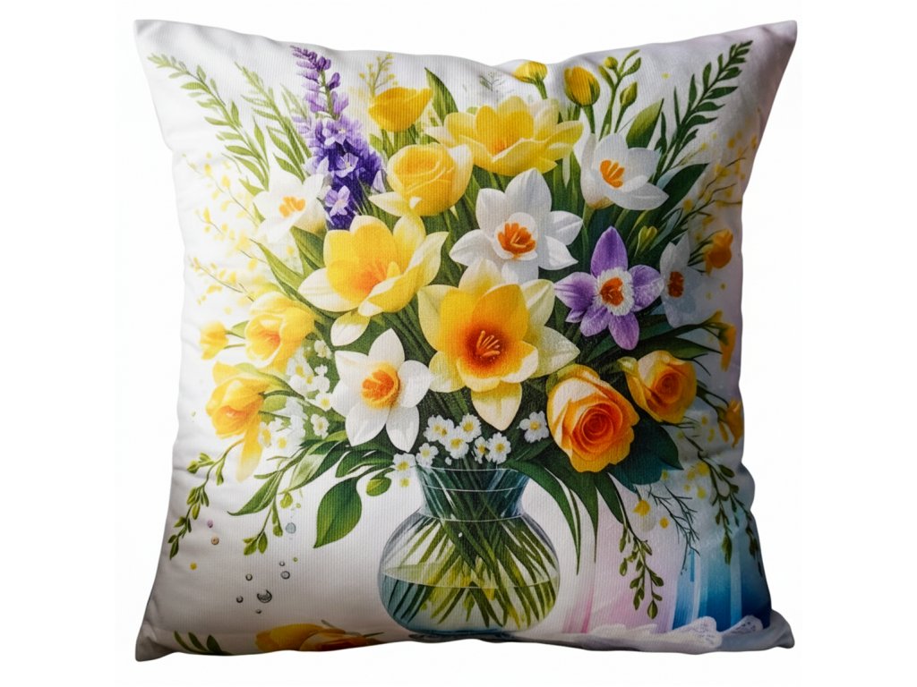 Dekorační polštář FLOWERS COLORFUL III. 40x40 cm  Mybesthome