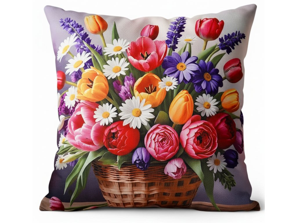 Dekorační polštář FLOWERS COLORFUL IV. 40x40 cm  Mybesthome