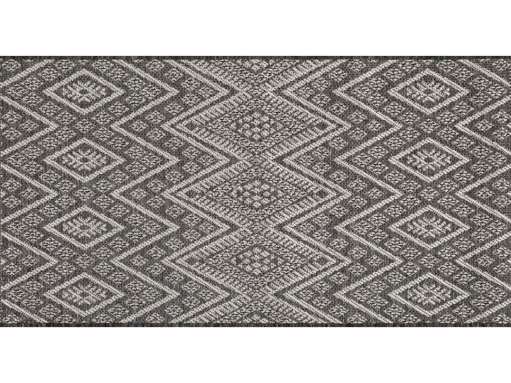 Venkovní vzorovaný koberec - běhoun CLYDE ZYGZAK 80x150 cm Multidecor