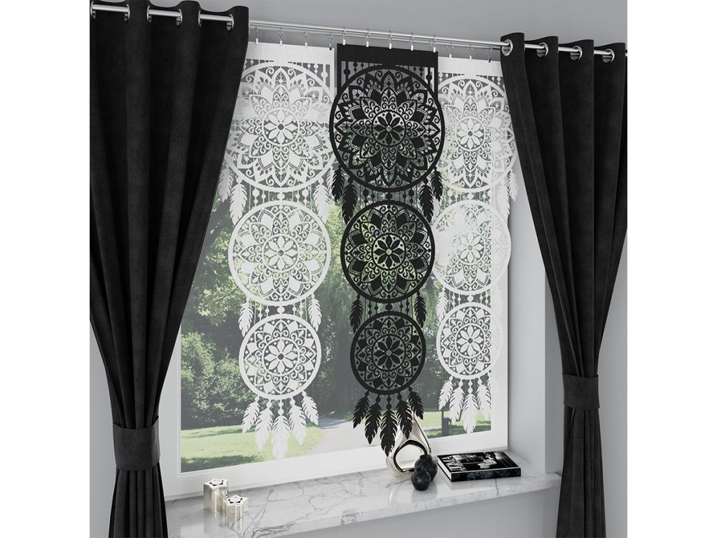 Hotová dekorační PANELOVÁ záclona v moderním provedení