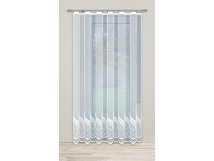 Dekorační žakárová záclona s řasící páskou YUKO 250 bílá 200x250 cm MyBestHome