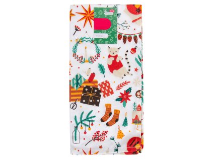Utěrka JINGLE BELLS barevná 100% bavlna, 45x65 cm Essex