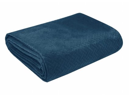 Přehoz na sedačku - pohovku - postel LOISA III. modrá