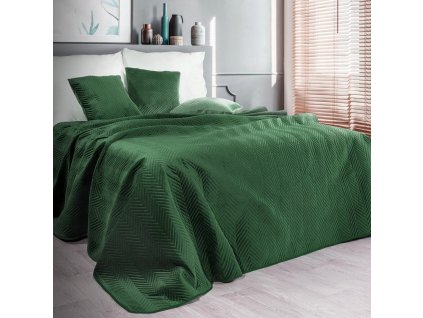 Přehoz na postel LARISA zelená 220x240 cm Mybesthome