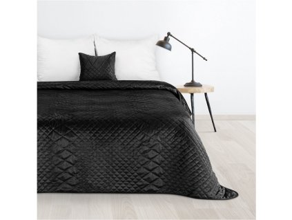 Přehoz na postel TEKSY černá 220x240 cm Mybesthome