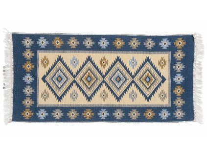 Kusový oboustranný vzorovaný koberec KILIM - ROMBY