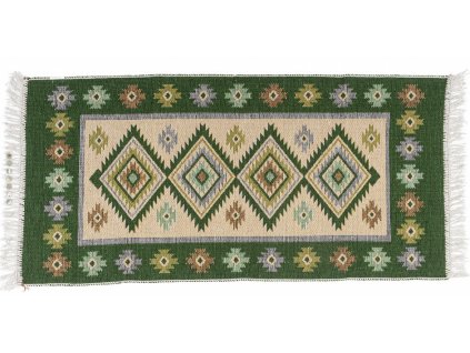 Kusový oboustranný vzorovaný koberec KILIM - ROMBY