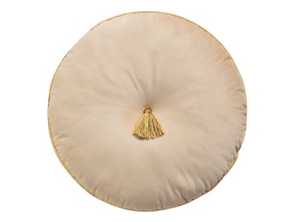Polštář s výplní ALINA béžová Ø 40 cm Mybesthome