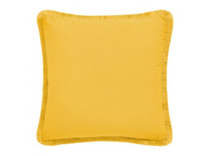 Polštář CHICA BOCCA 100% bavlna mustard/hořčicová 40x40 cm Mybesthome