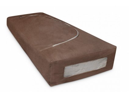 Úložný box-organizér na lůžkoviny a oblečení, hnědá, 105x50x16 cm Mybesthome
